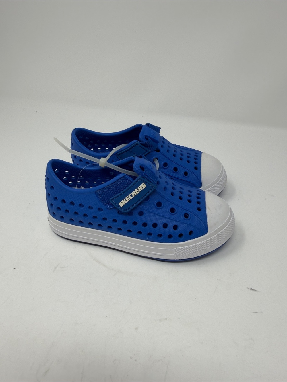 Skechers Kids Royal Blue Perforated Slip-On Sneakers baby 7